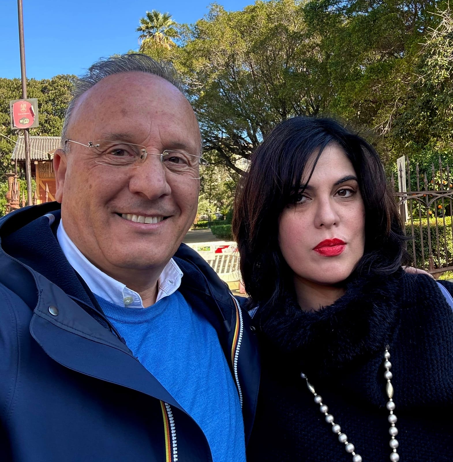 Il Direttore Marianna LA BARBERA con Giuseppe DI ROSA