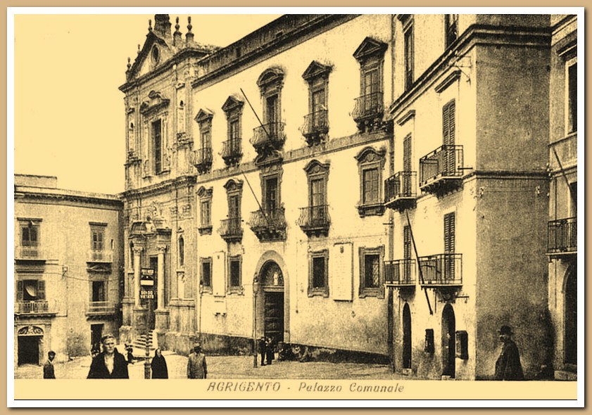 piazza municipio foto d'epoca