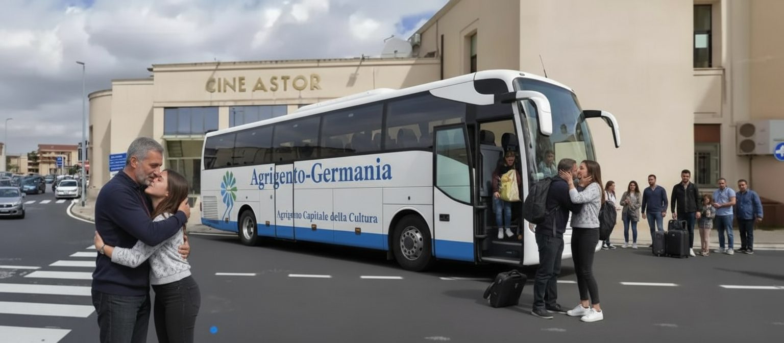 giovani migranti in partenza immagine generata con intelligenza artificiale