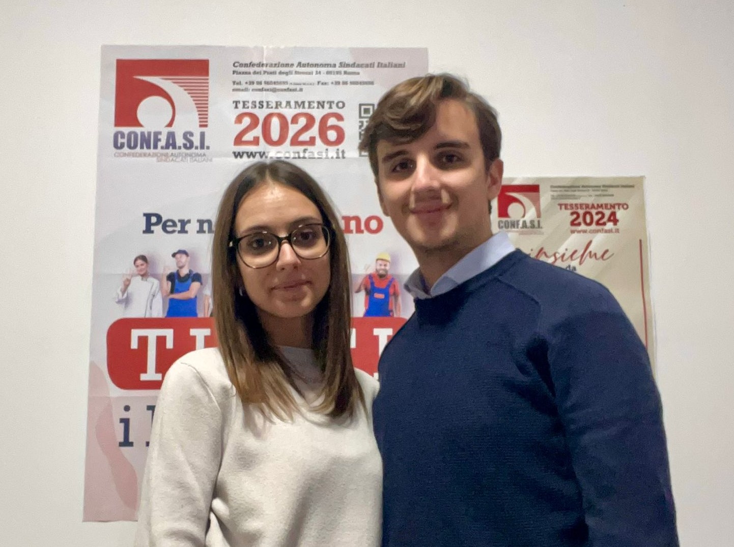 Nuova sede della Confasi Sicilia a Caltanissetta. Chiara Maira e Stefano Domenico Nobile rispettivamente responsabile e vice responsabile dell’ufficio