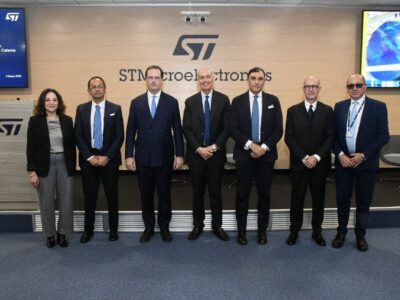 Gli assessori Edy Tamajo e Alessandro Dagnino in visita al cantiere del nuovo impianto STMicroelectronics a Catania : “Un investimento che collocherà la Sicilia al vertice mondiale dell’industria dei semiconduttori”