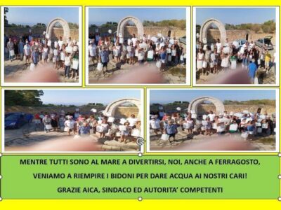 Maddalusa, Ferragosto con le taniche: Mentre la città è in vacanza, i residenti continuano a cercare l’acqua